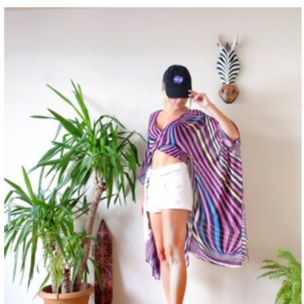 Bright Festival/Beach Kimono Coverup